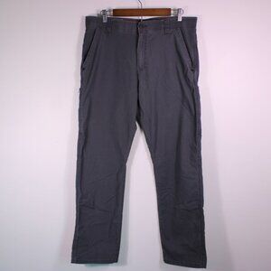 Wrangler Outdoor Pants Mens 34x30 Gray Hiking All Terrain Cargo, Fits 35x30.5